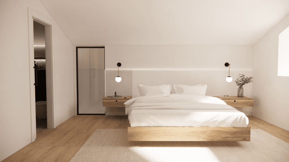 Disseny d'interiors per una habitació de matrimoni